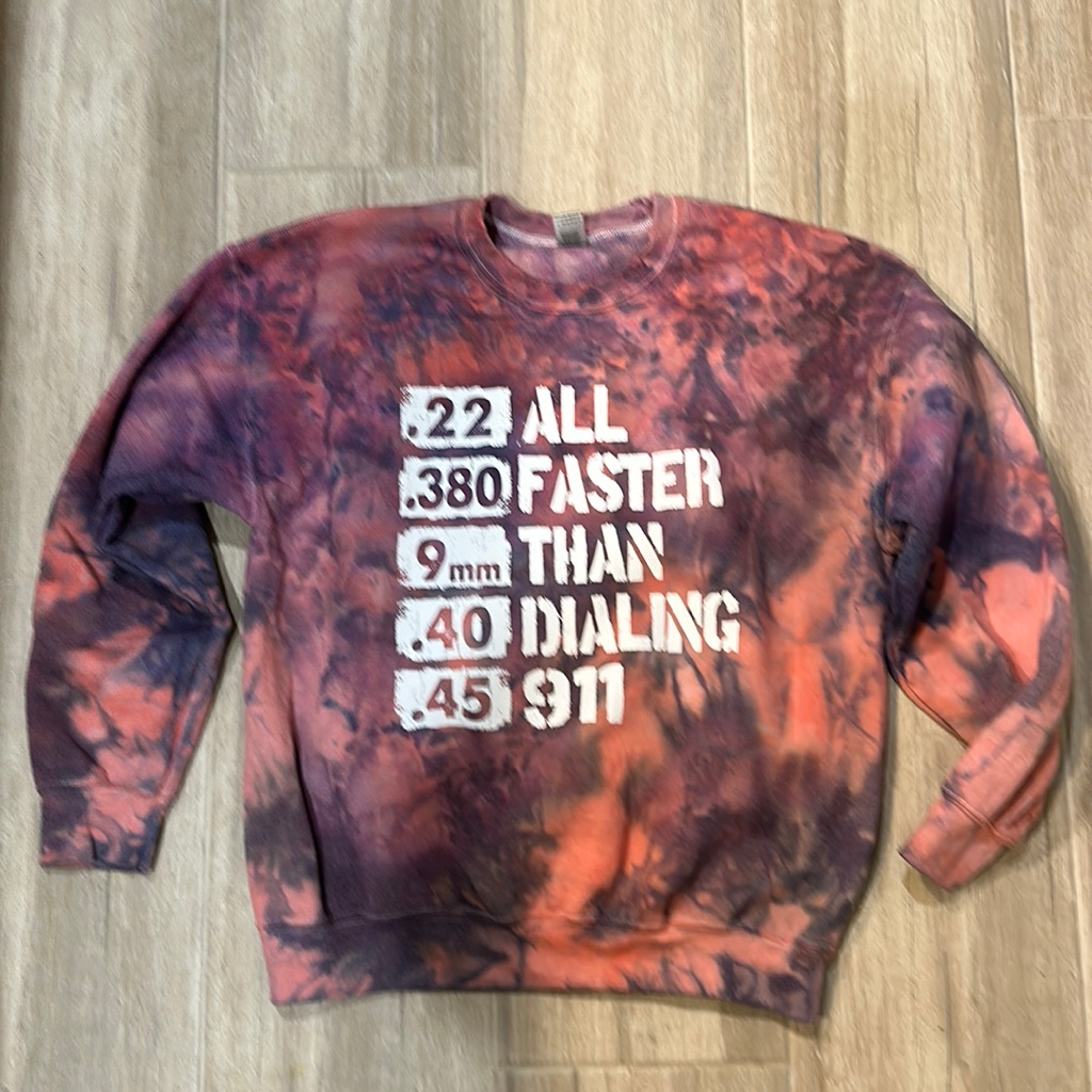 Ice Dyed All Faster Than 911 Sweatshirt
